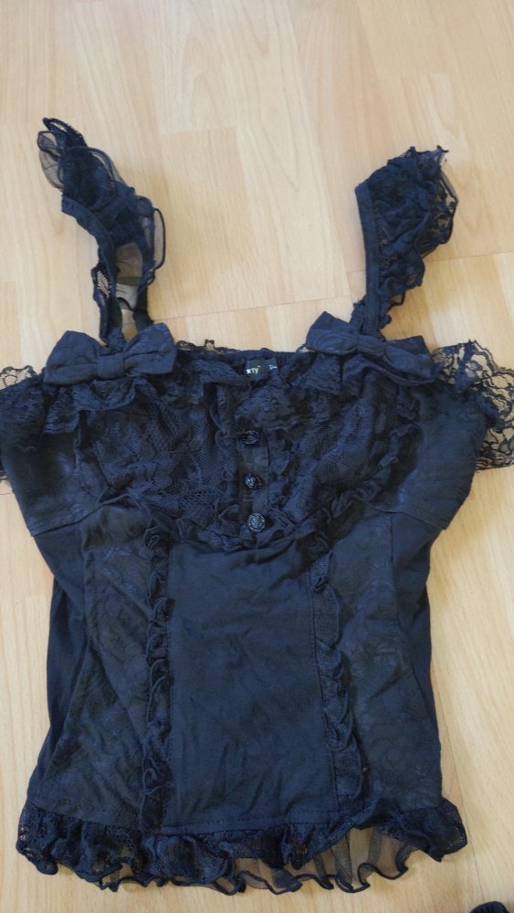 Spitzentop mit Tüllrock Set 