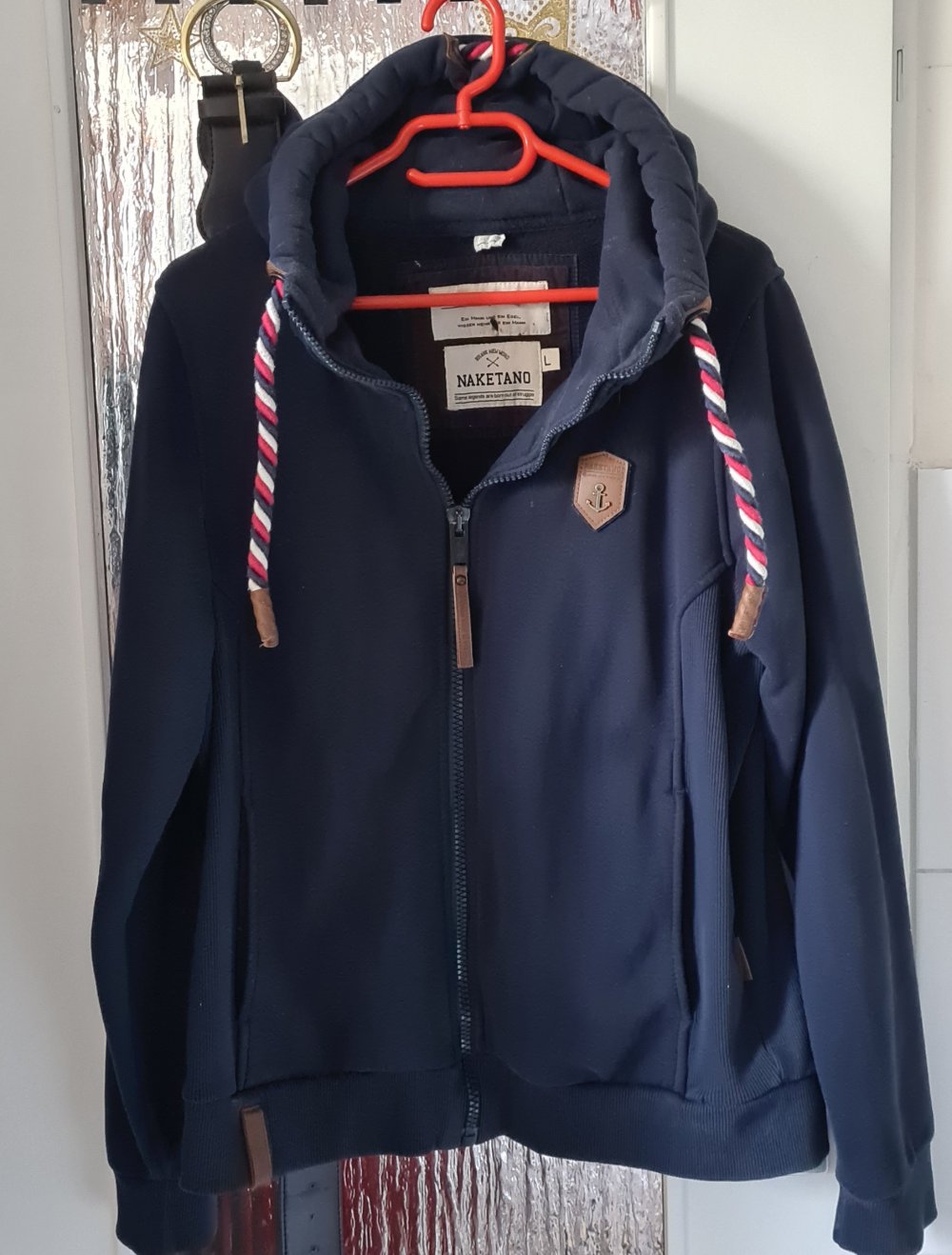 Naketano Sweatjacke Gr. L dunkelblau