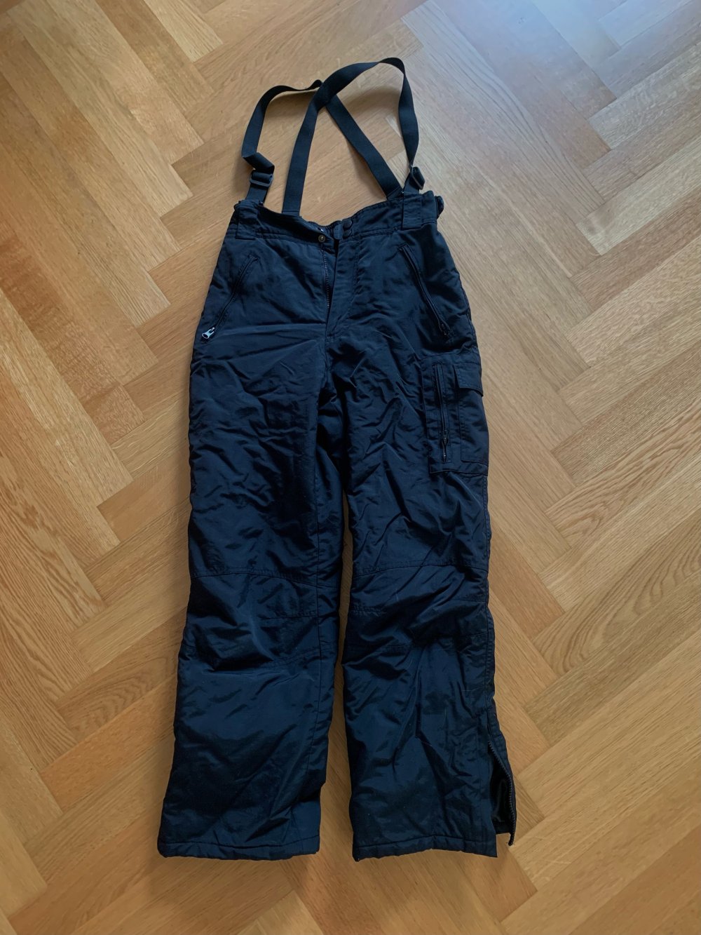 schwarze Skihose