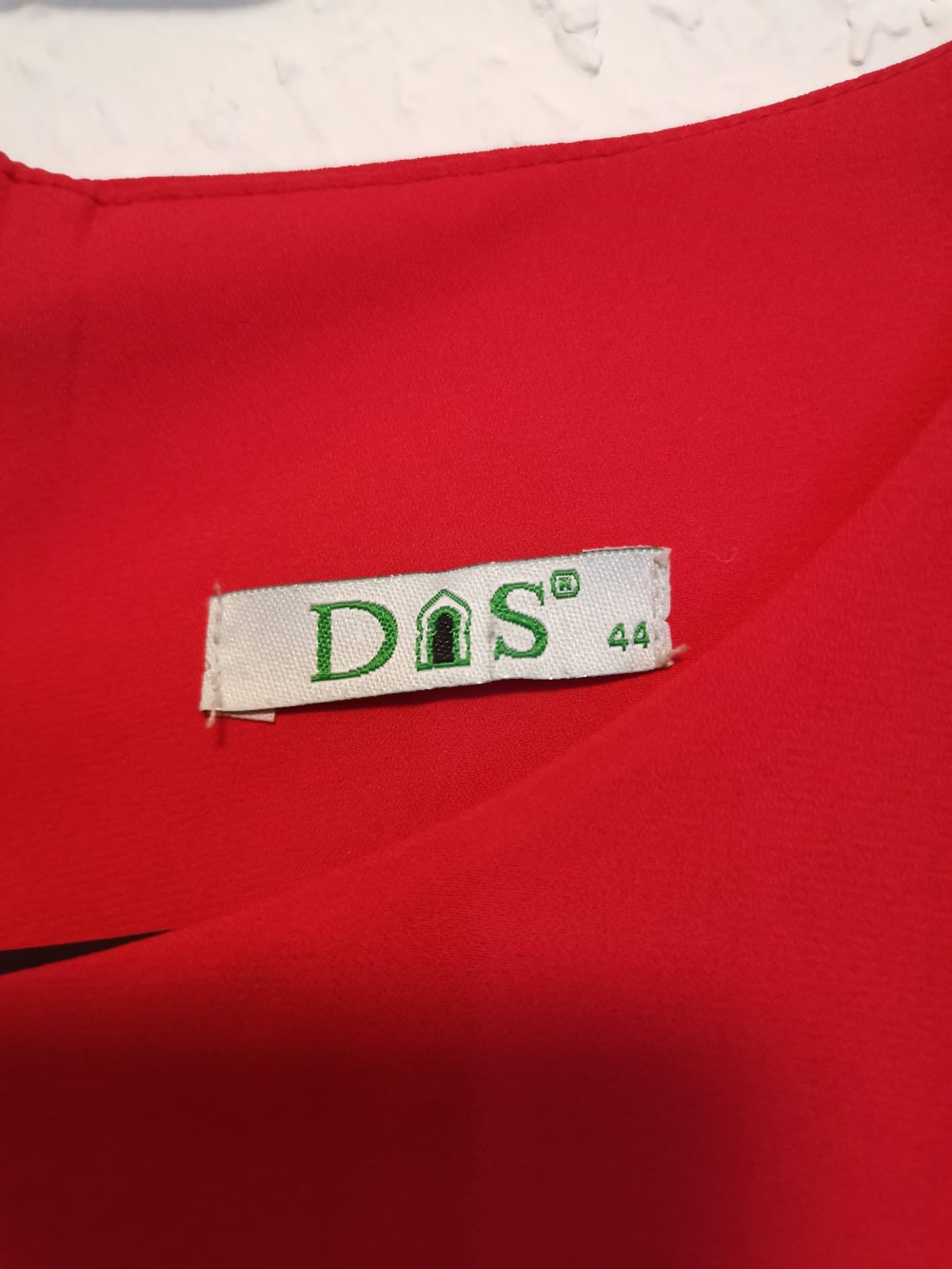 rotes Kleid asymmetrisch 44-46