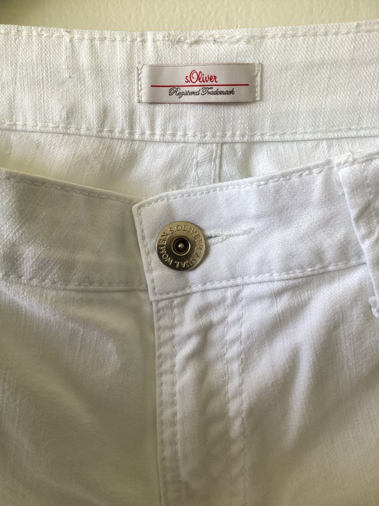 Capri Jeans ,weiß , S.Oliver, Größe 42