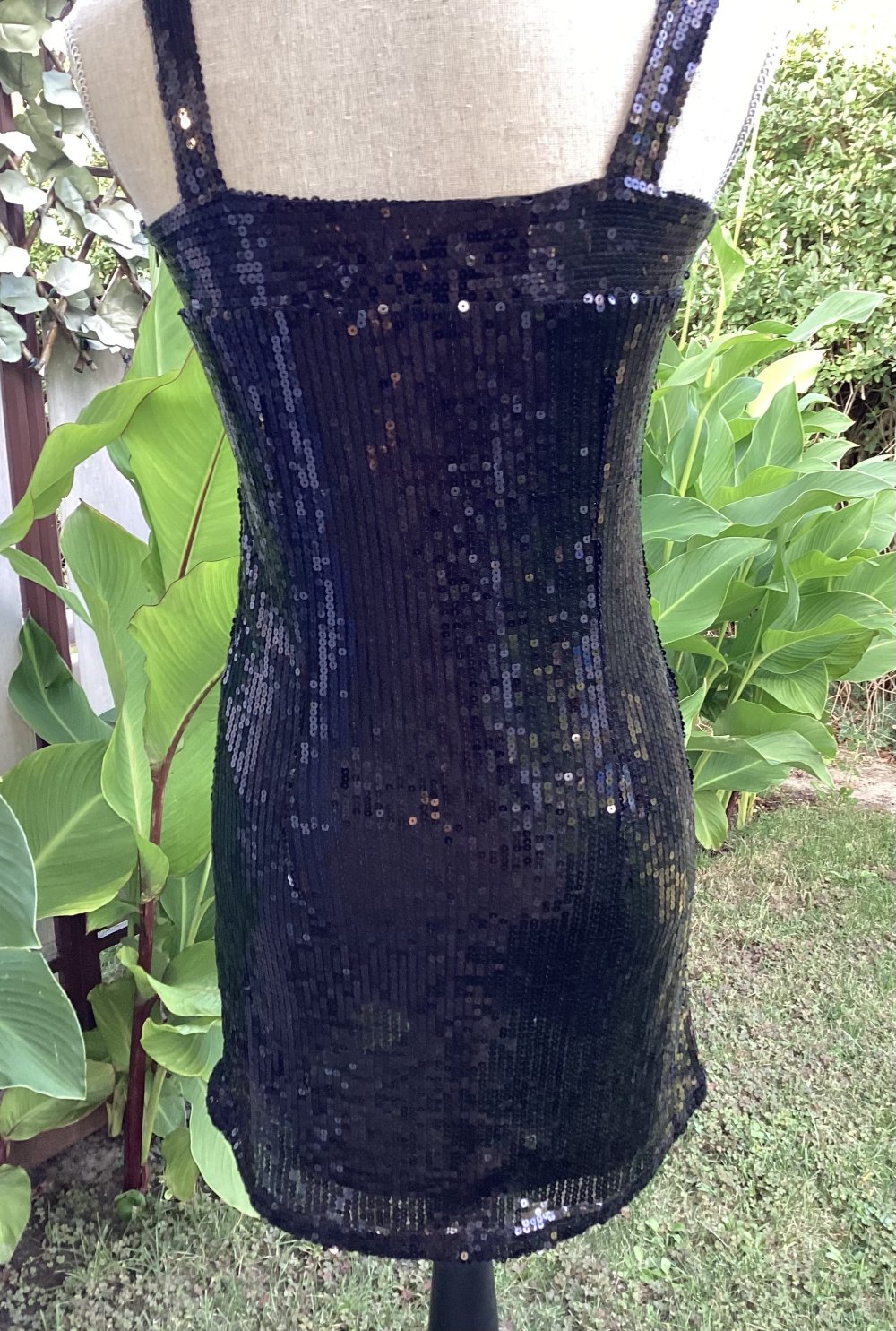Pailetten Party oder Cocktail Kleid von Everwin , schwarz, Größe M