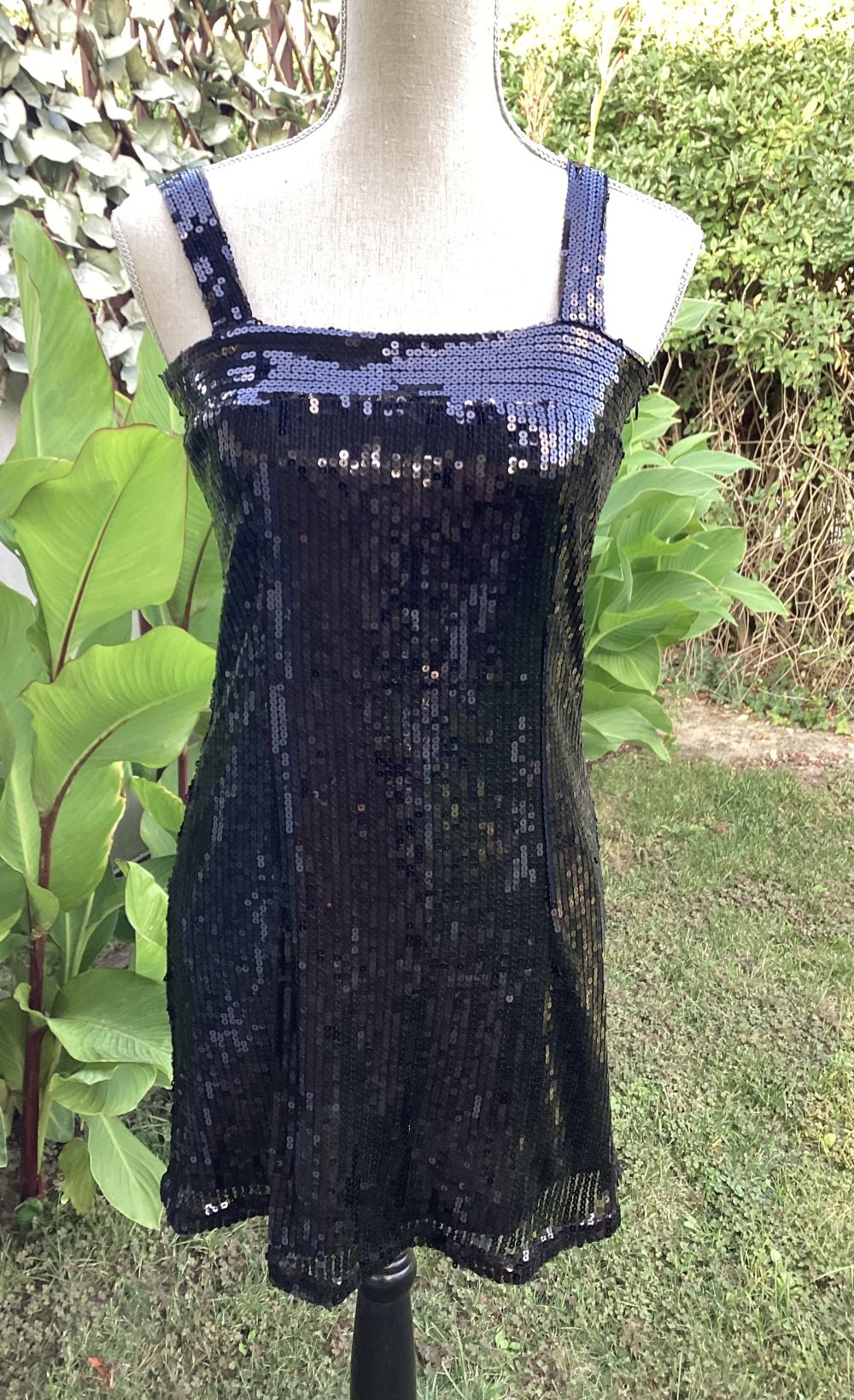 Pailetten Party oder Cocktail Kleid von Everwin , schwarz, Größe M