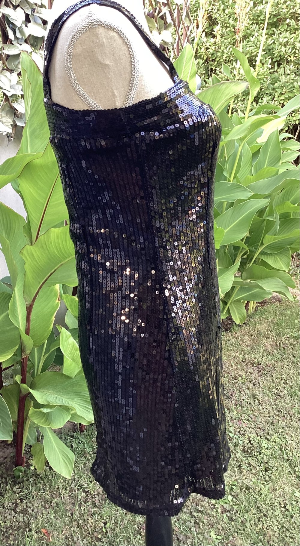 Pailetten Party oder Cocktail Kleid von Everwin , schwarz, Größe M