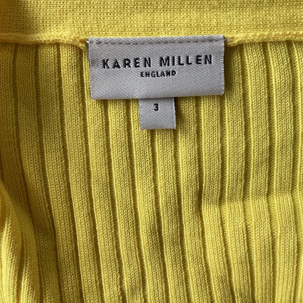 Leichte Strickjacke von Karen Millen , gelb , Größe S / 36