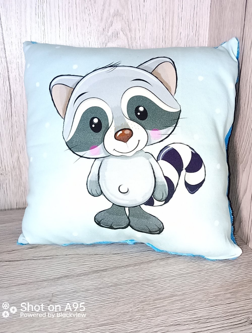 Kissen Kuschelkissen DIY Handmade Waschbär