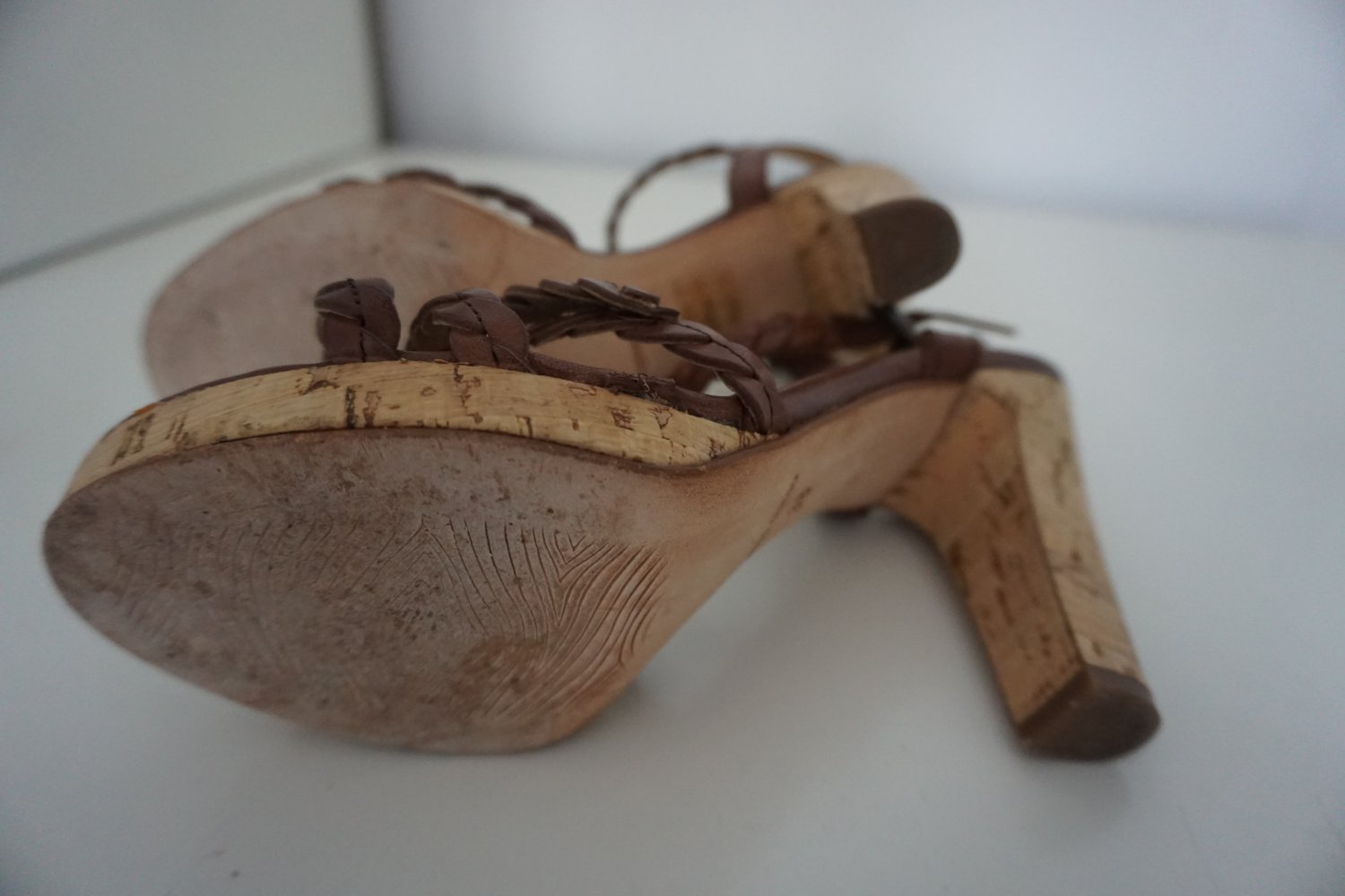 Madeleine Sandalen High Heels Gr. 38 Korkabsatz
