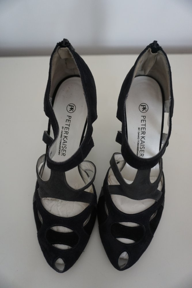 Schwarze Peter Kaiser Pumps High Heels Gr. 38,5 wie neu