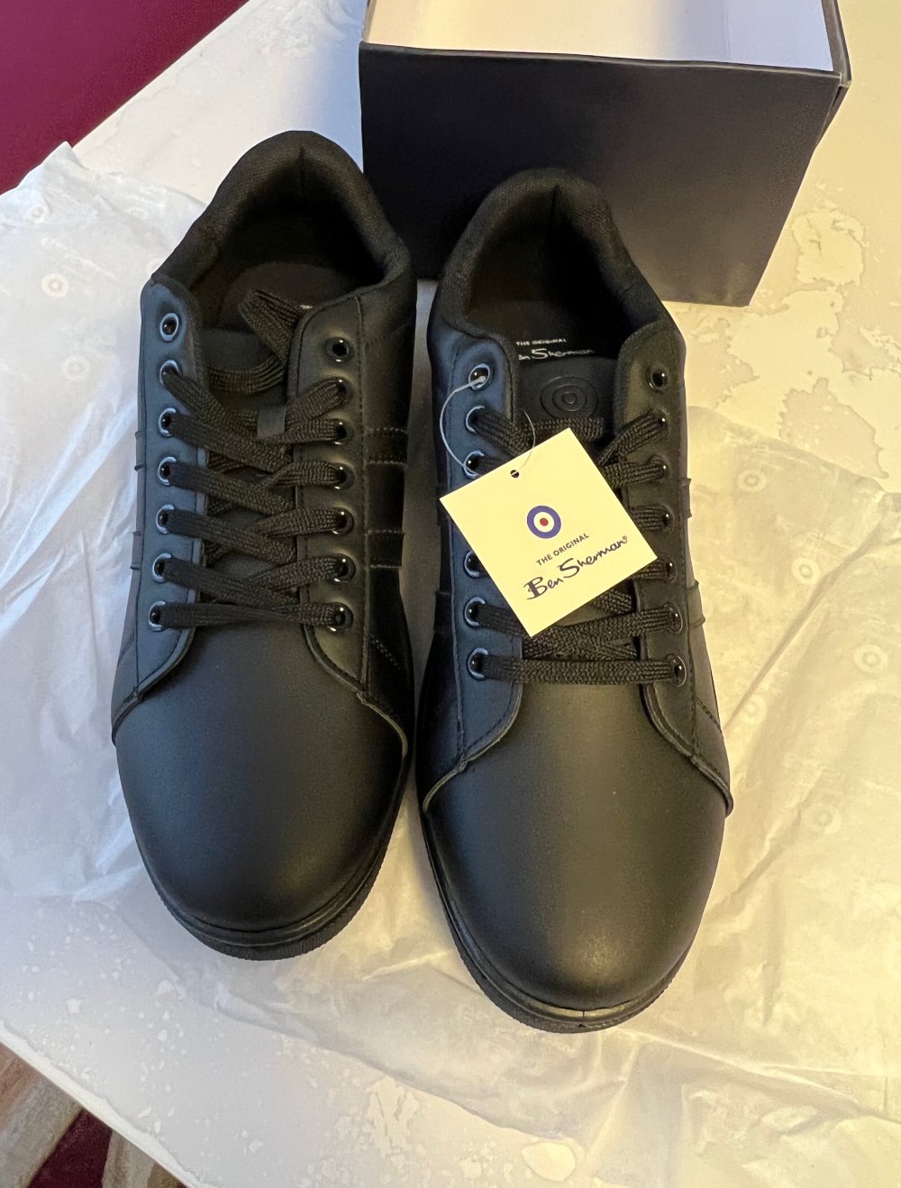 BEN SHERMAN SNEAKER GR.45 schwarz NEU IN KARTON! SIEHE BILDER!