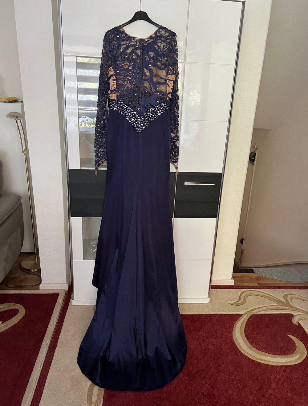 KENZEL KLEID/ABIYE GR.44 Farbe: DUNKELBLAU/VIOLETT SIEHE BILDER!