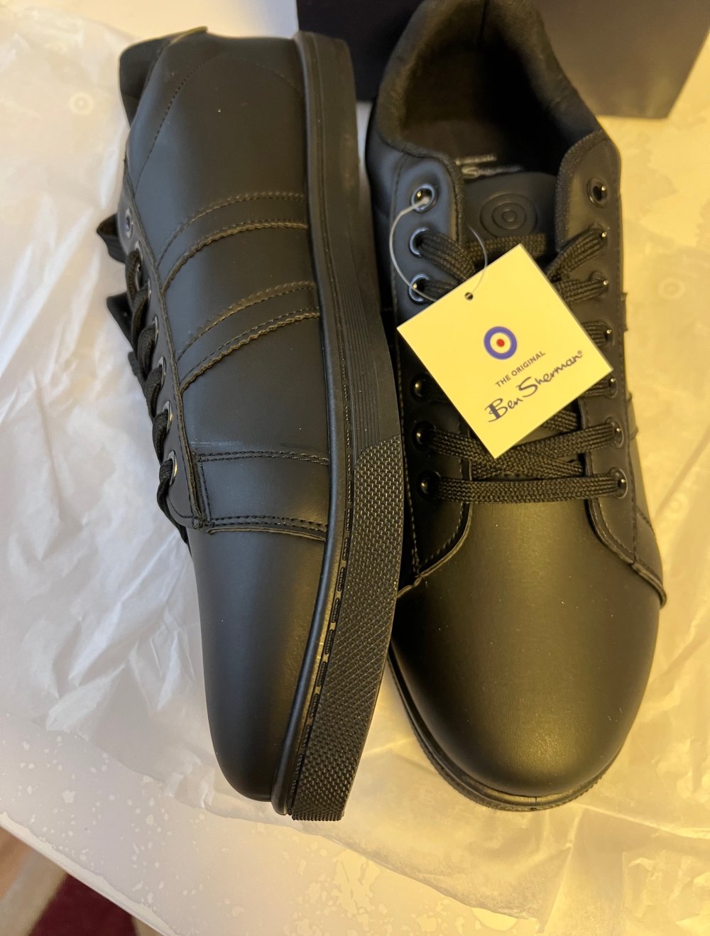 BEN SHERMAN SNEAKER GR.45 schwarz NEU IN KARTON! SIEHE BILDER!