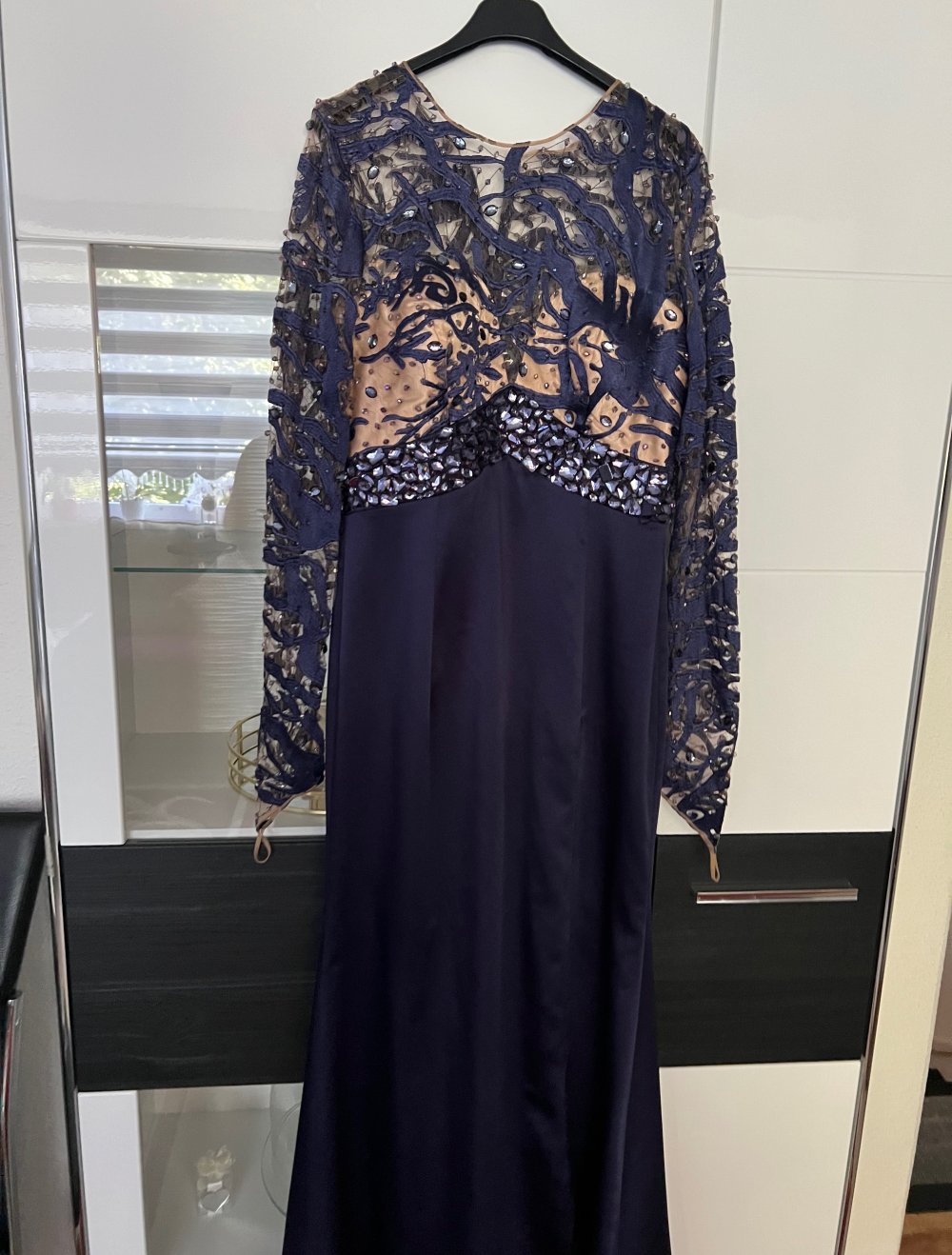 KENZEL KLEID/ABIYE GR.44 Farbe: DUNKELBLAU/VIOLETT SIEHE BILDER!