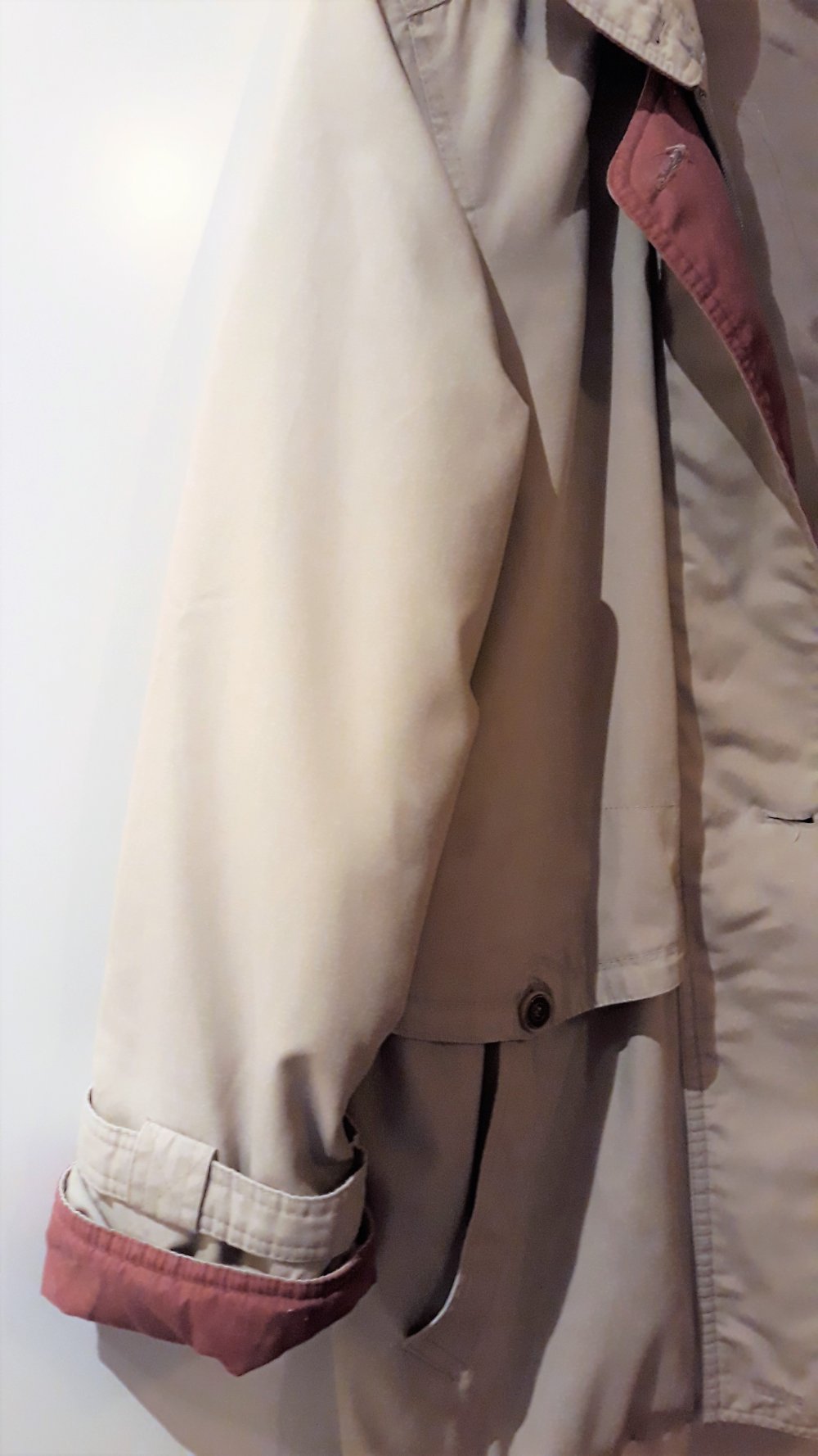 Rausverkauf!!  Hochwertige Damenjacke, Gr. 38, beige/burgunderot, nur noch 5,-€