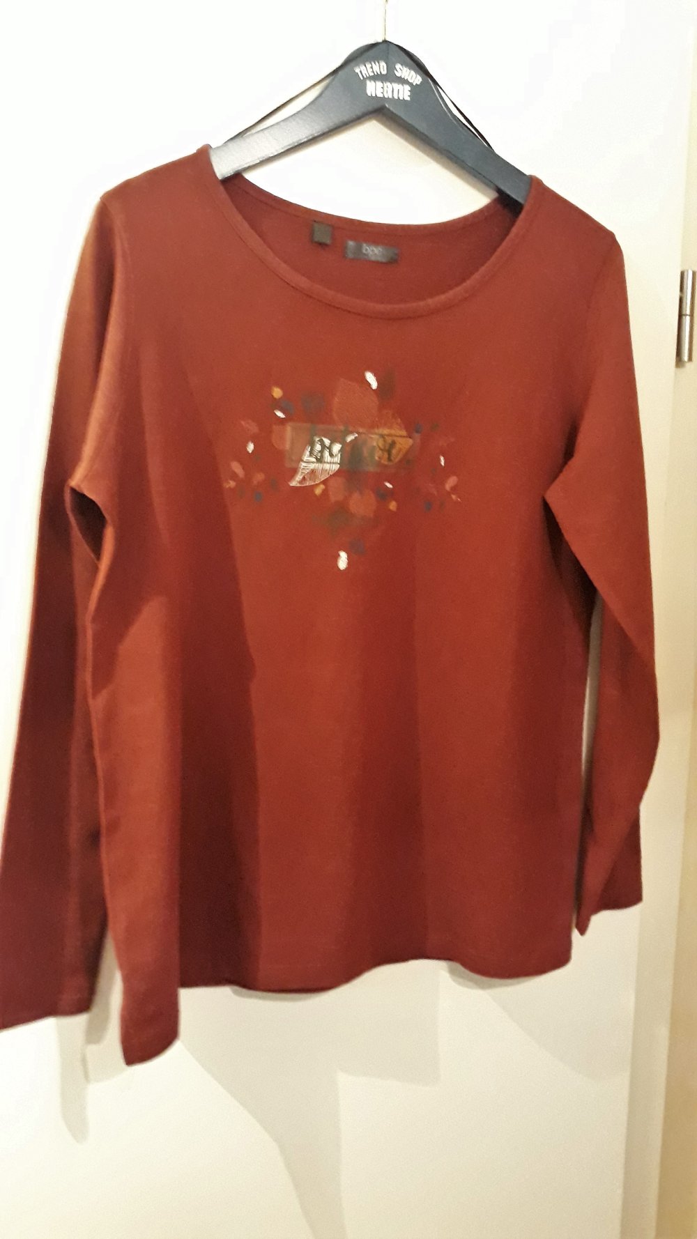 Schönes Damenshirt von bpc, Gr. 40/42, rostbraun, nur 3,-€