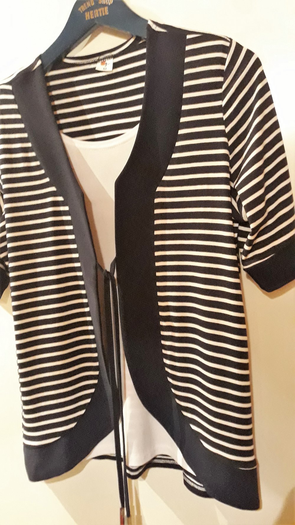 Edles Damenshirt/jacke, Gr.40, dunkelblau-weiss, Neu, Jetzt nur 6,-€