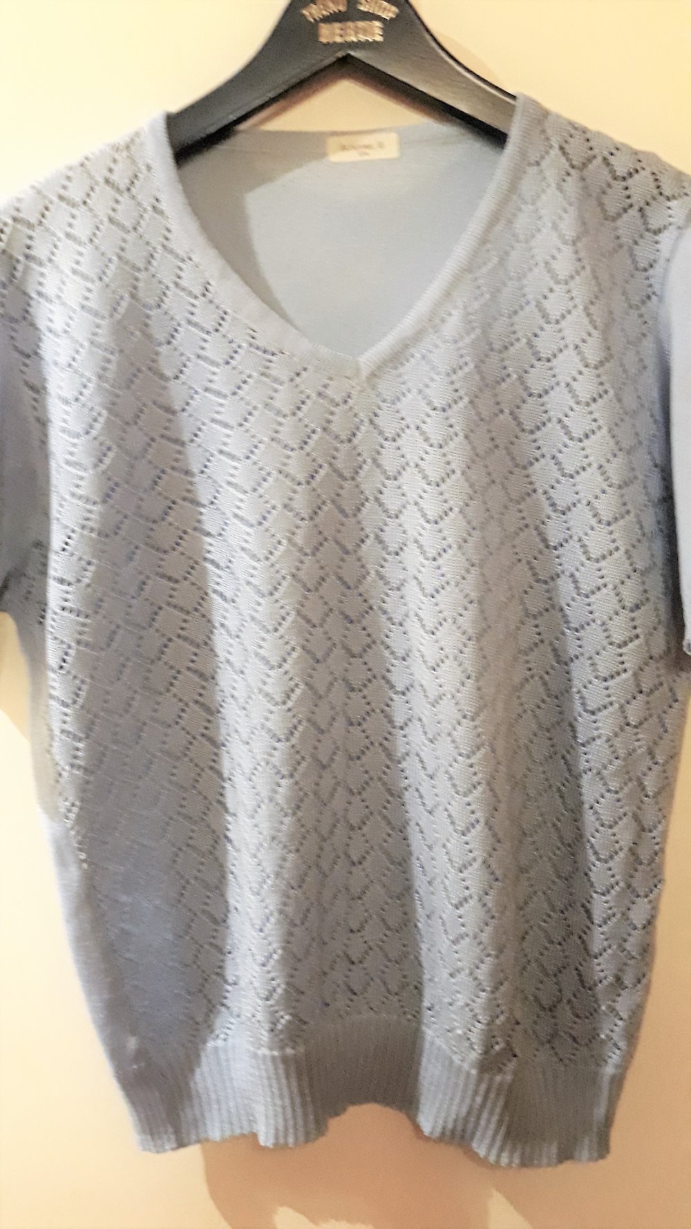 Toller Damenstrickpulli, Gr.38, hellblau, Jetzt nur noch 3,-€