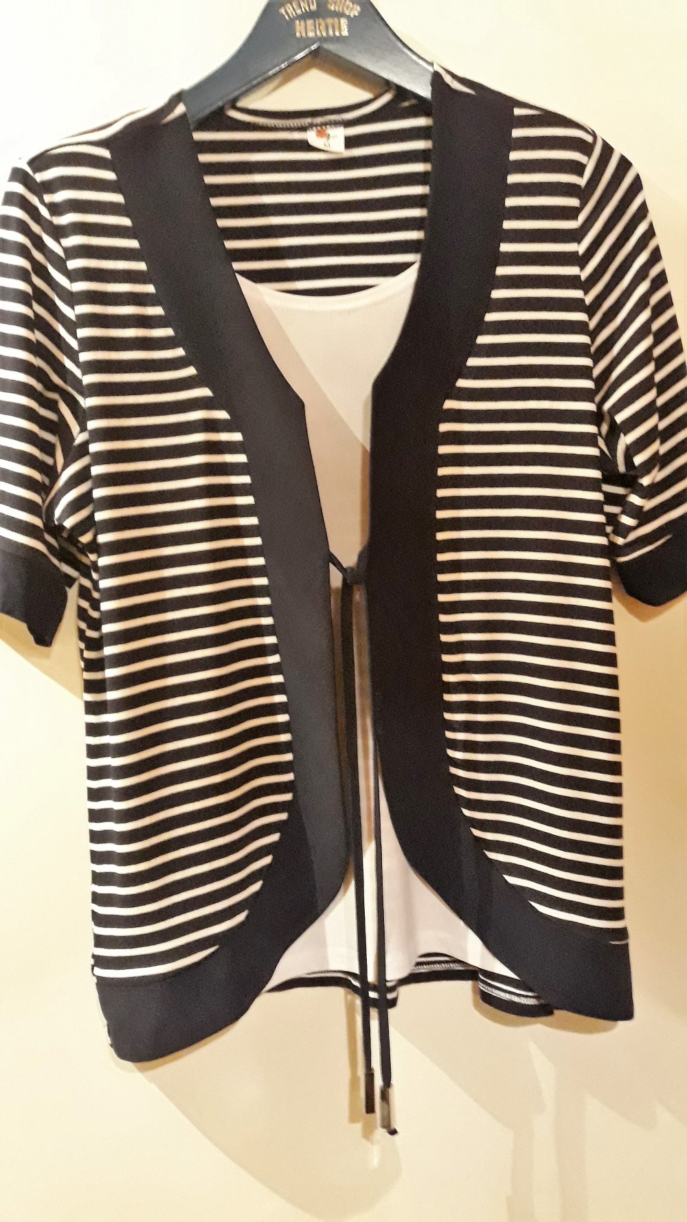 Edles Damenshirt/jacke, Gr.40, dunkelblau-weiss, Neu, Jetzt nur 6,-€