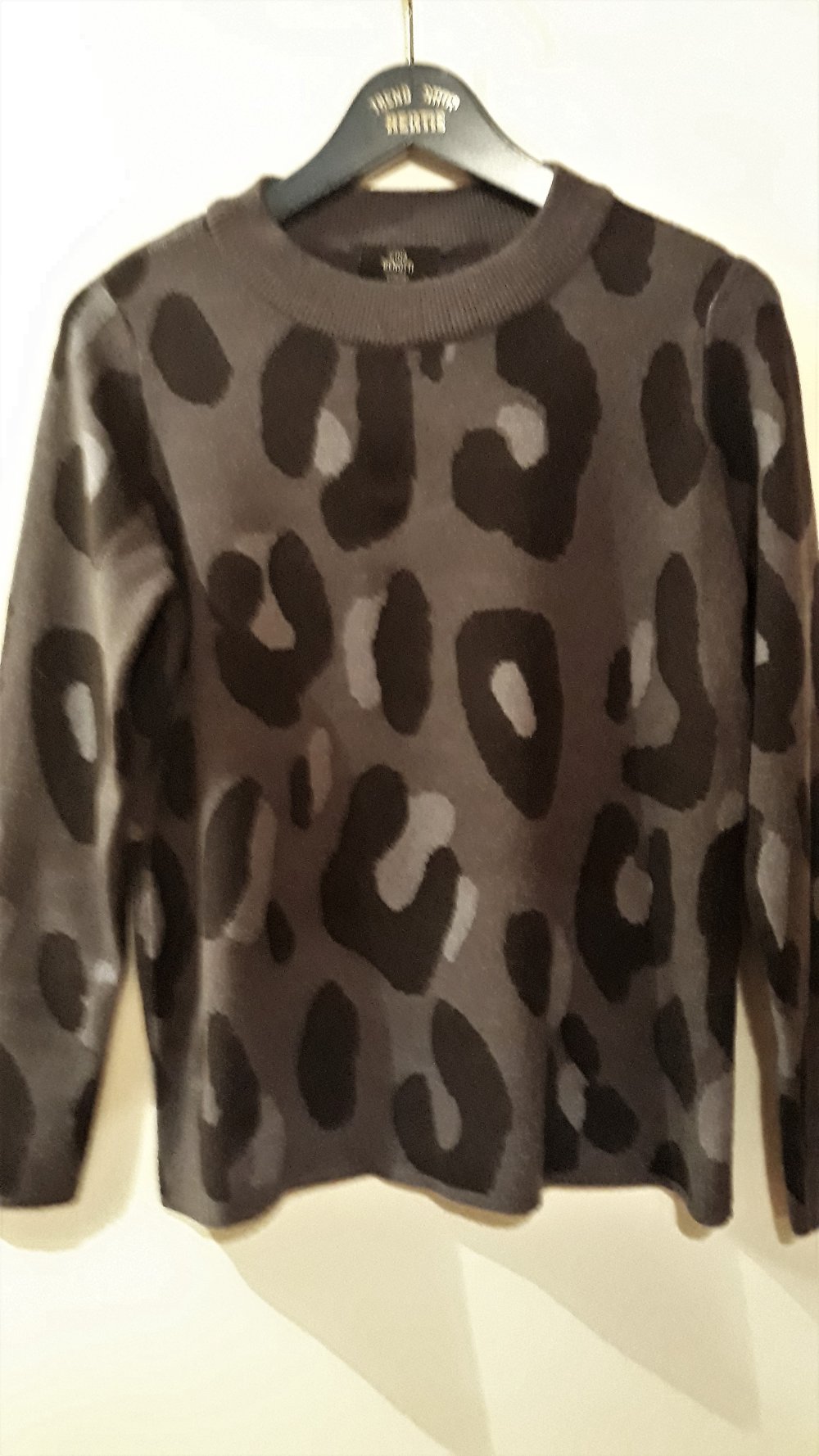 Toller, weicher Damenpullover von Gina Benotti, Gr.S, Grau/schwarz, Neu, nur 6,-€