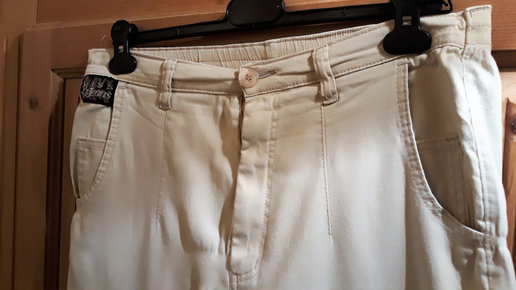 Rausverkauf!! Tolle Damenjeans von Stooker, Gr.40, cremefarben, Jetzt für 3,-€