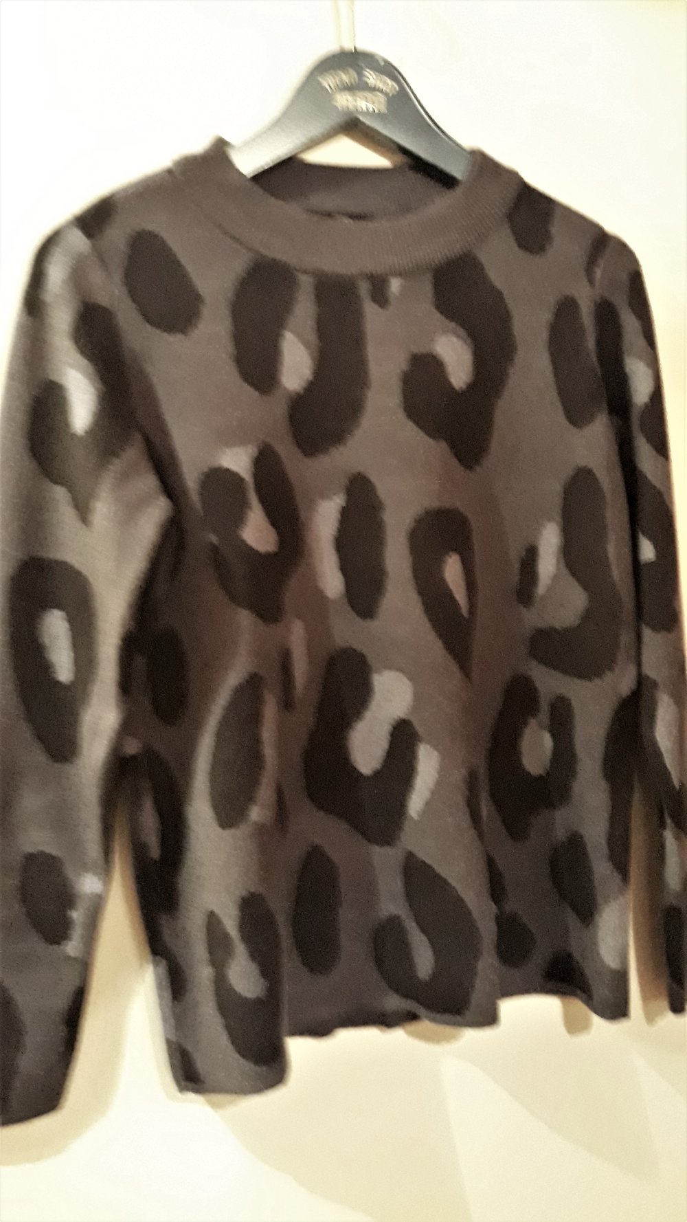 Toller, weicher Damenpullover von Gina Benotti, Gr.S, Grau/schwarz, Neu, nur 6,-€