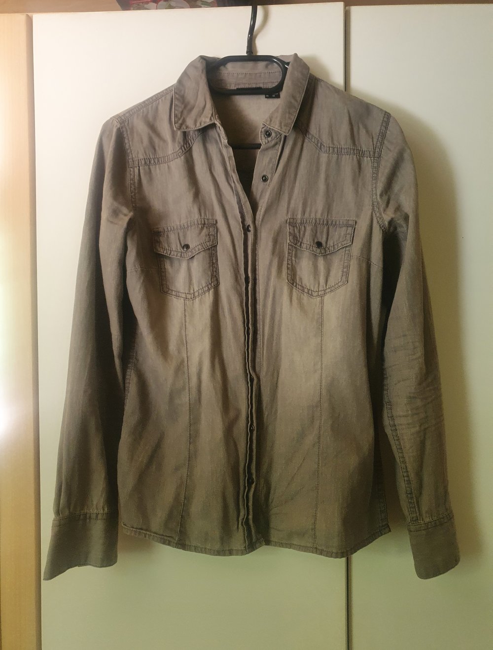 Jeansjacke Jeanshemd grau