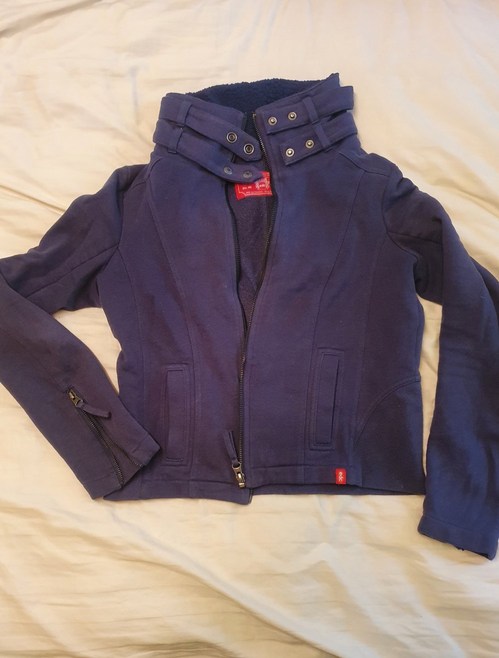 Jacke Strickjacke blau