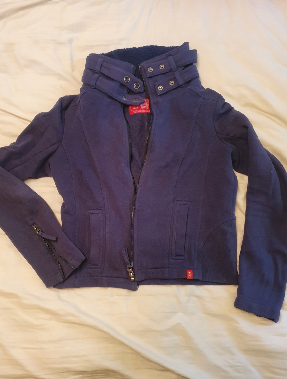 Jacke Strickjacke blau