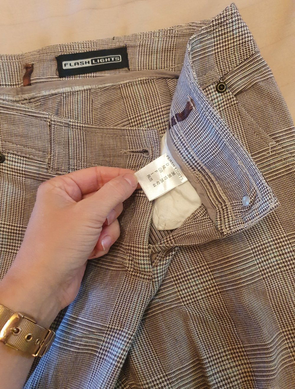 Elegante leichte Hose Karo