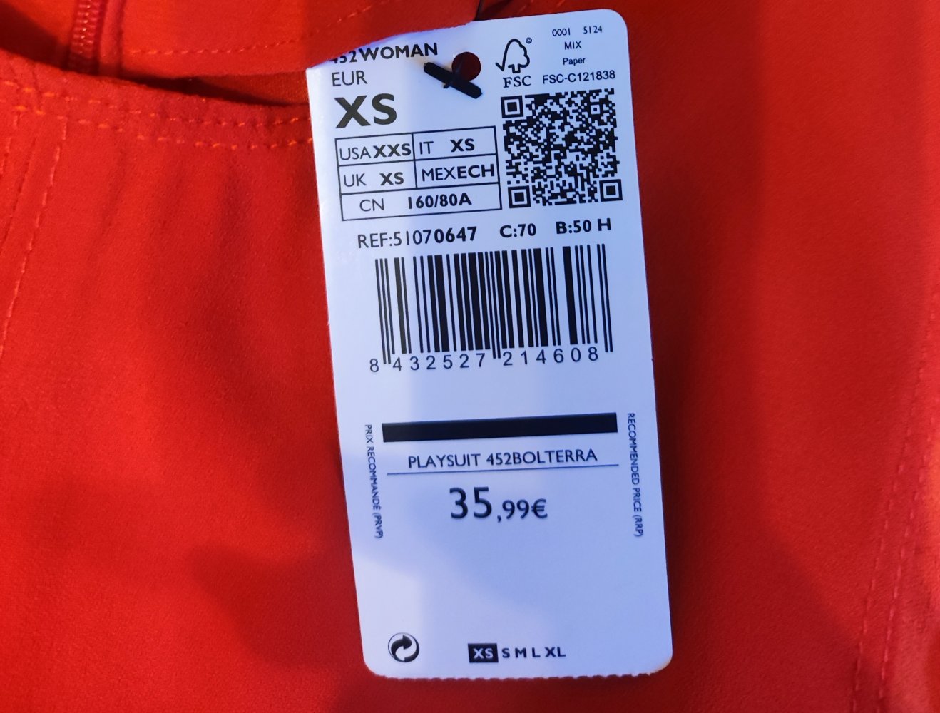 MANGO - Roter schicker Jumpsuit