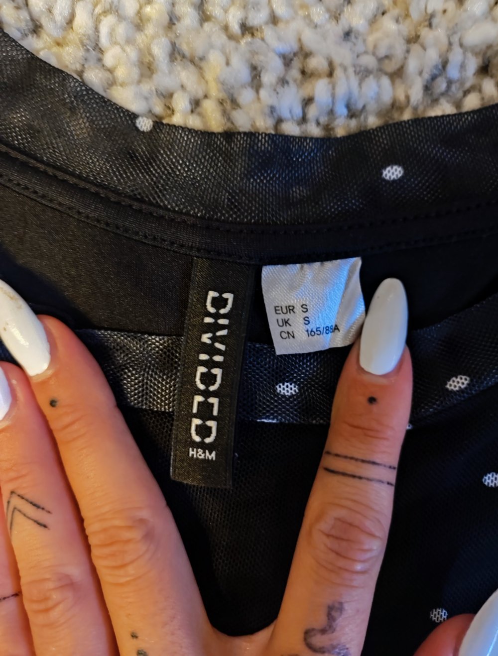 H&M gepunktetes Kleid