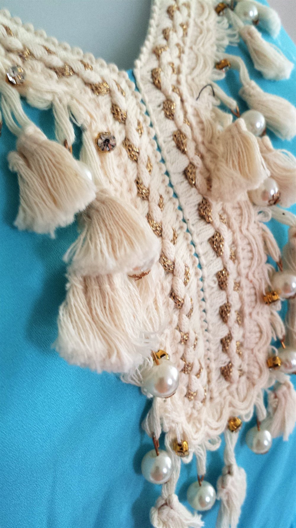 Boho Hippie Ibiza Bluse Tunika Hochwertig Größe 36/40