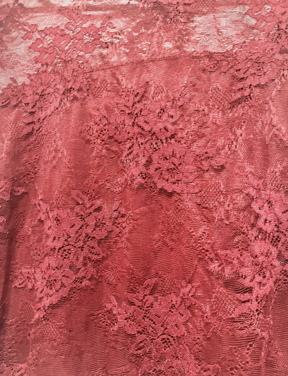 Bordeauxrotes Spitzen Longsleeve (Größe M)  Neu