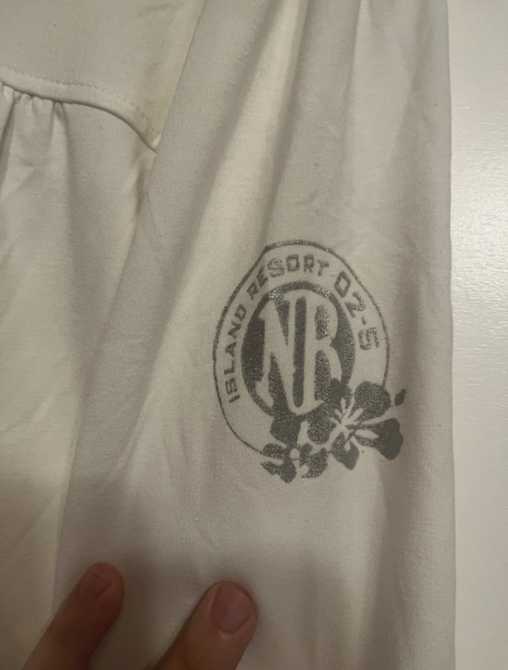 weiße zip jacke