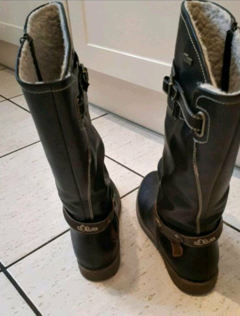 neuwertige Stiefel von S-Oliver Gr 39 Braun gefüttert