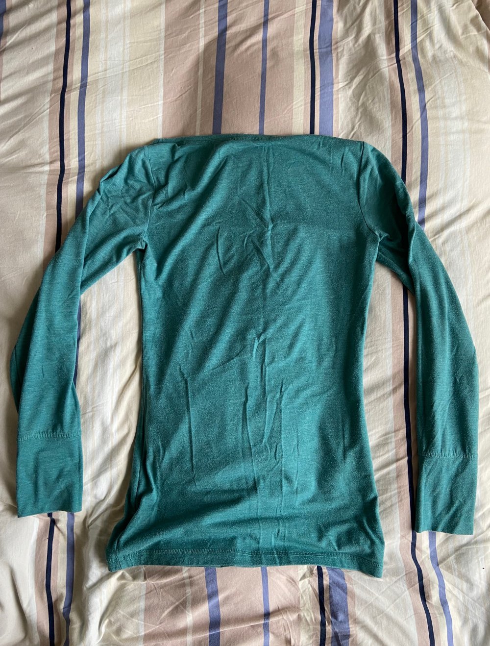 Langarmshirt eng Türkis Longsleeve