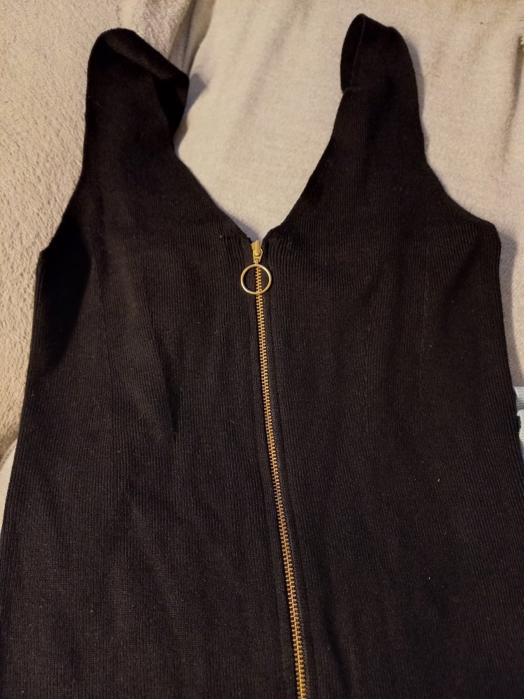 Minikleid mit Reißverschluss