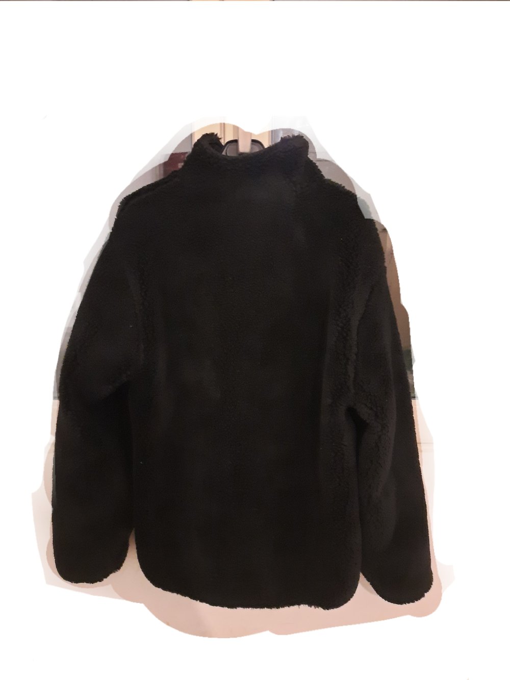 iets frans ... - Teddyplüsch-Jacke mit Reißverschlusstasche 
