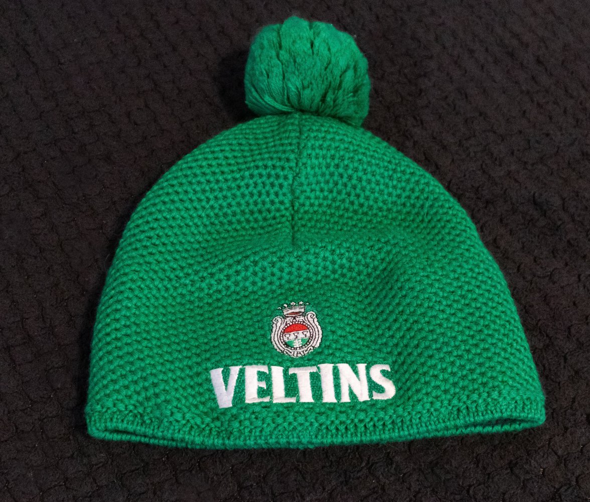 Wollmütze von Veltins, Grüne Mütze mit Veltinslogo NEU 