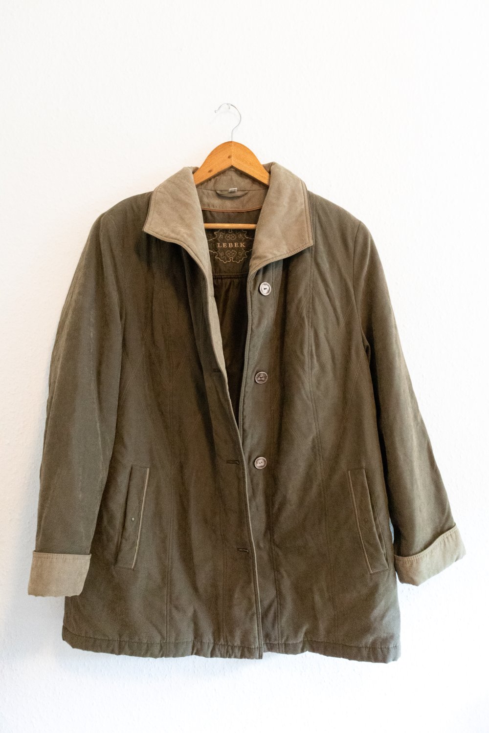 Herbstjacke, Übergangsjacke, Damenjacke in Oliv -Brauntönen