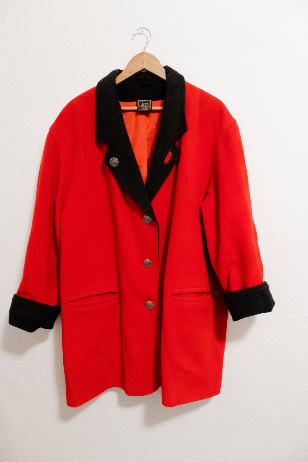 Wunderschöner roter Kaschmirmantel, roter Mantel, Kaschmir