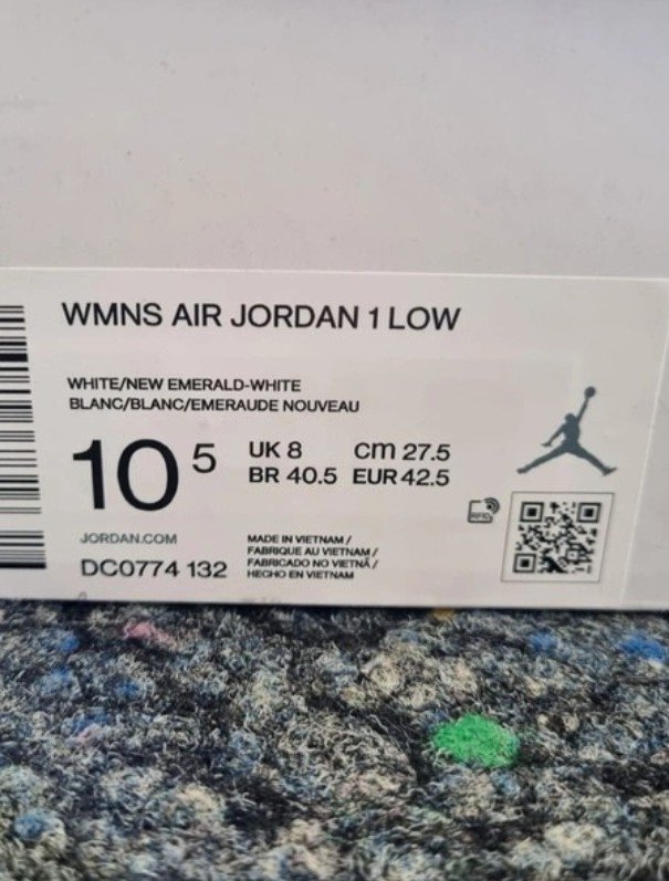 Air Jordan 1 LOW Türkis (Größe 42.5)