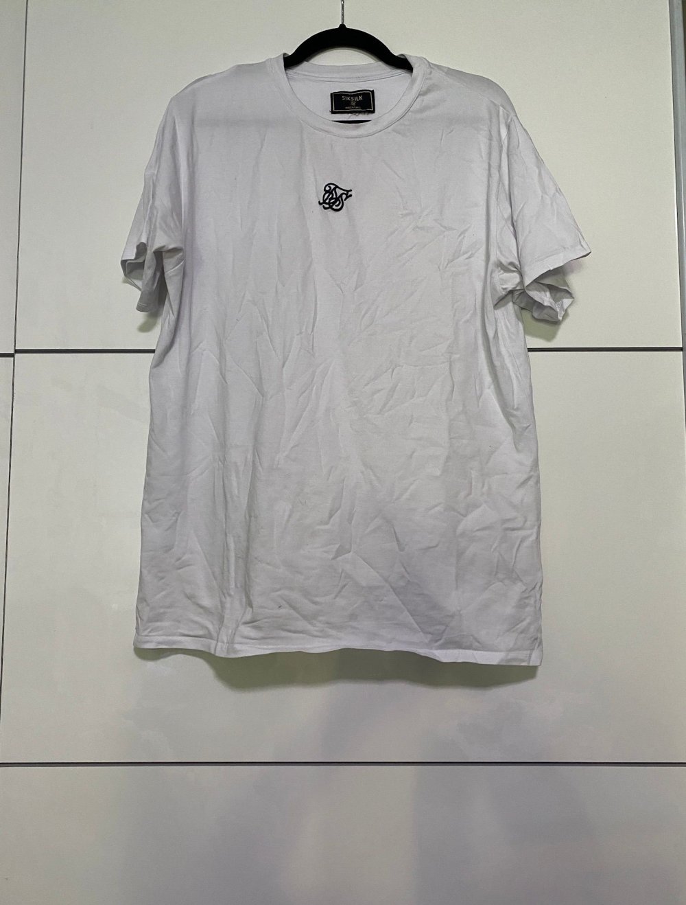 SikSilk T-Shirt in weiß