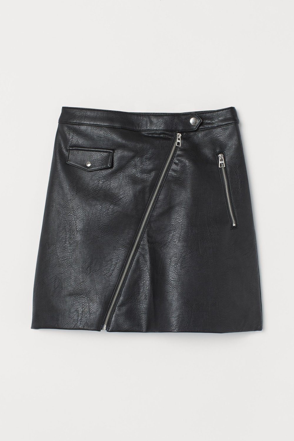 Leder Rock zip
