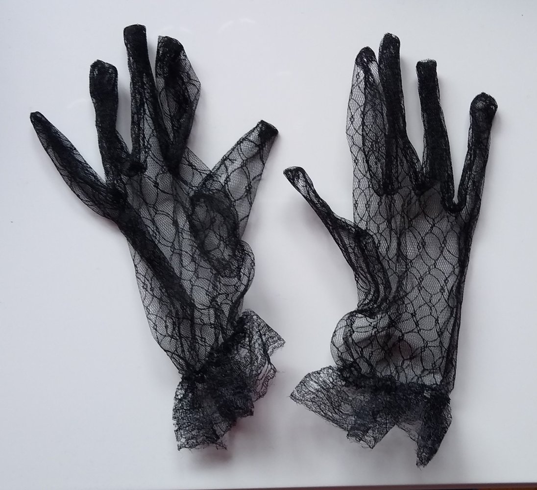 NEU: Spitzenhandschuhe schwarz ungetragen