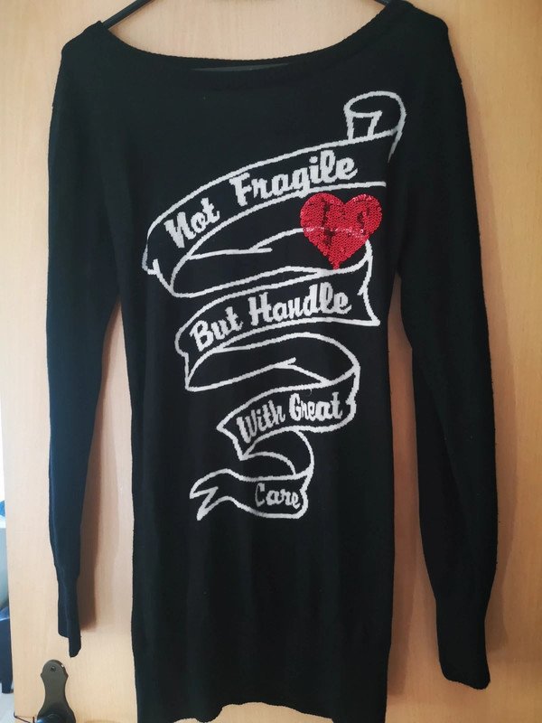 Listen Flavor long Pullover S-M visual kei J-rock Japan Emo kawaii