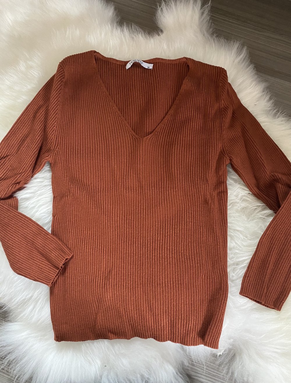 Langarmshirt Braun
