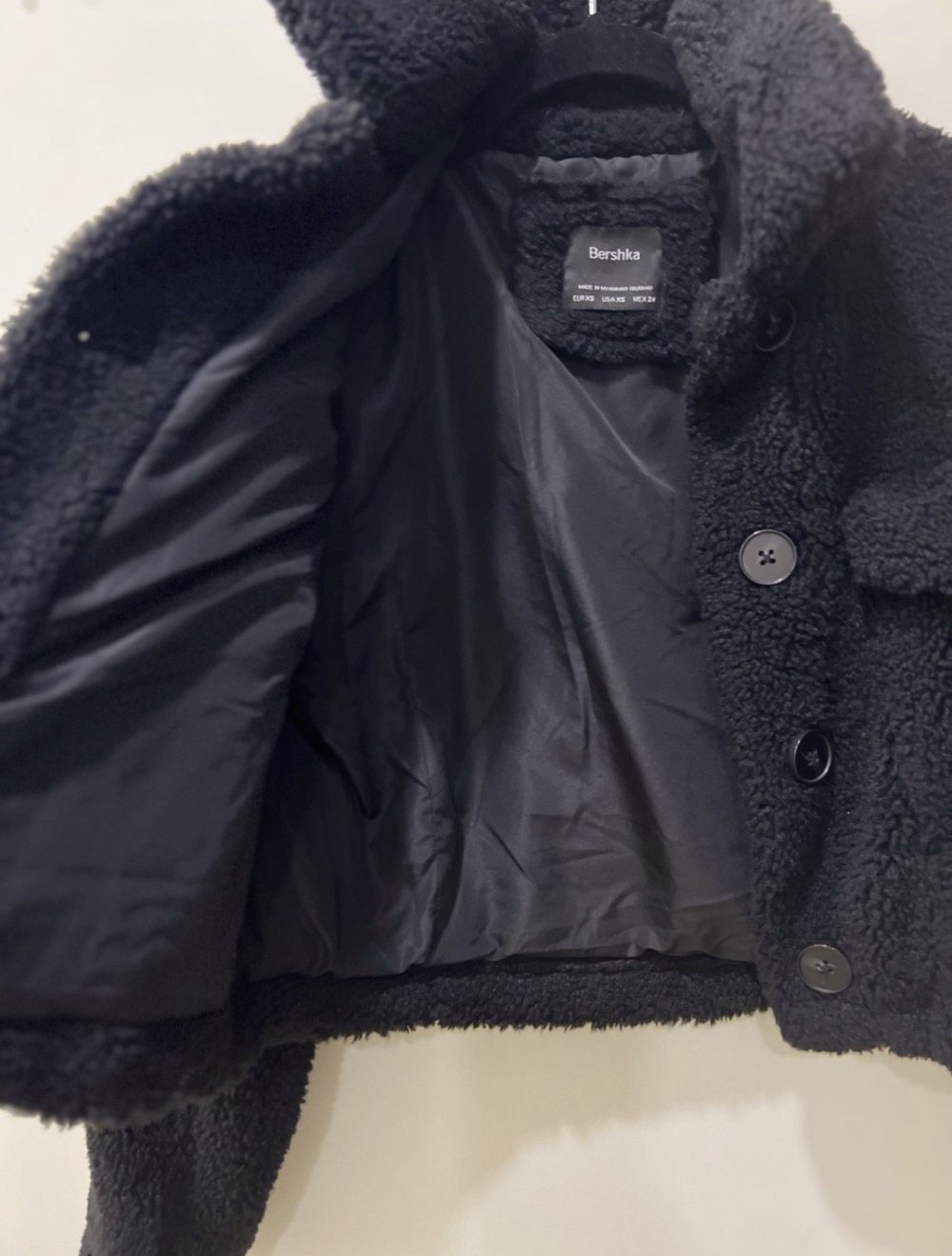 Bershka, Teddy Fell,jacke Cropp xs neuwertig