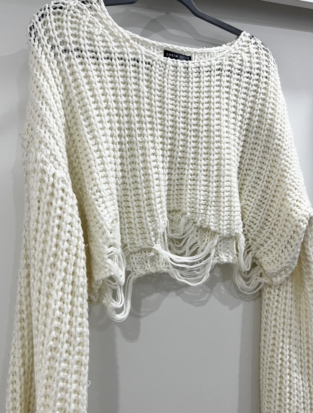 Fransen Pullover Risse stylish neu Xs