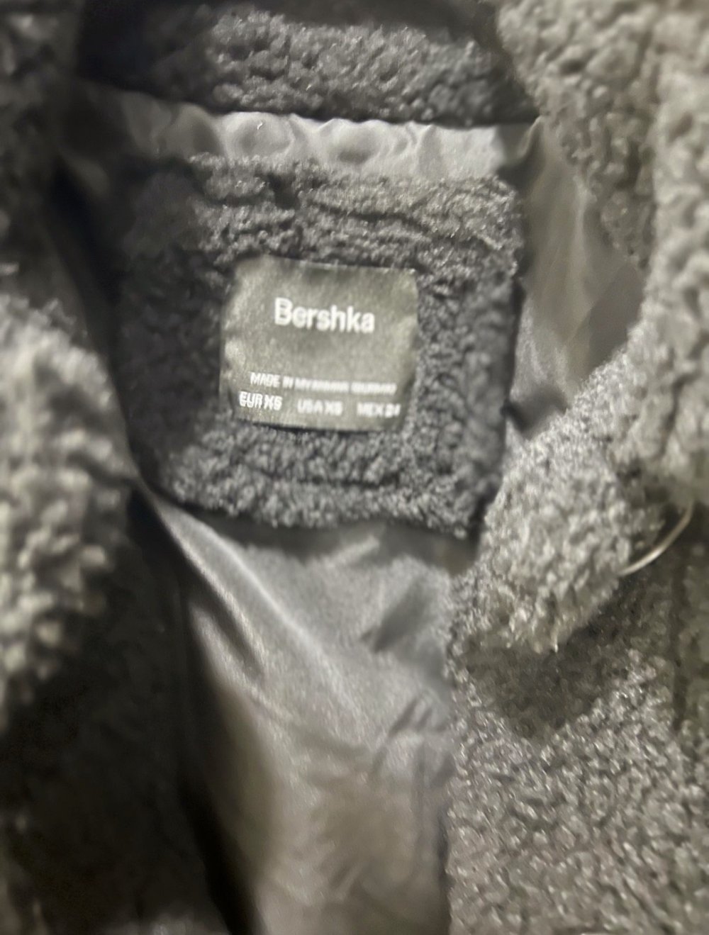 Bershka, Teddy Fell,jacke Cropp xs neuwertig