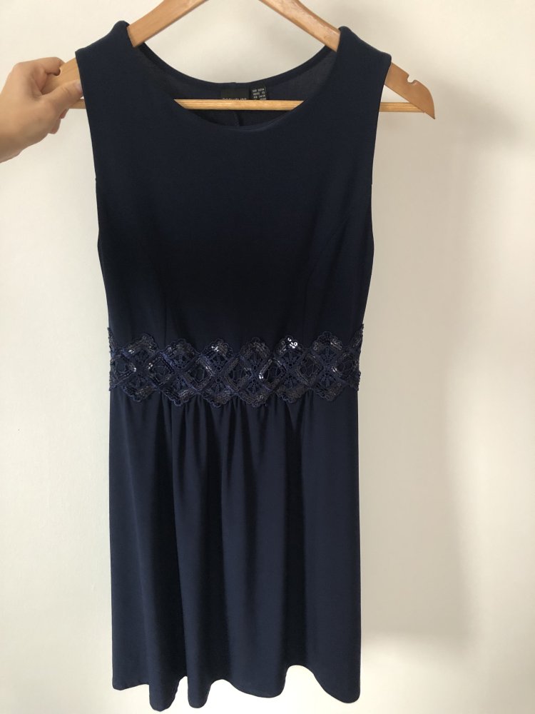 Blaues Abendkleid